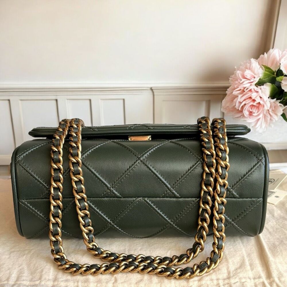 🚫SOLD🚫Tory Burch Soft Fleming Convertible Shoulder Bag in Sycamore (Green) - Picture 10 of 17